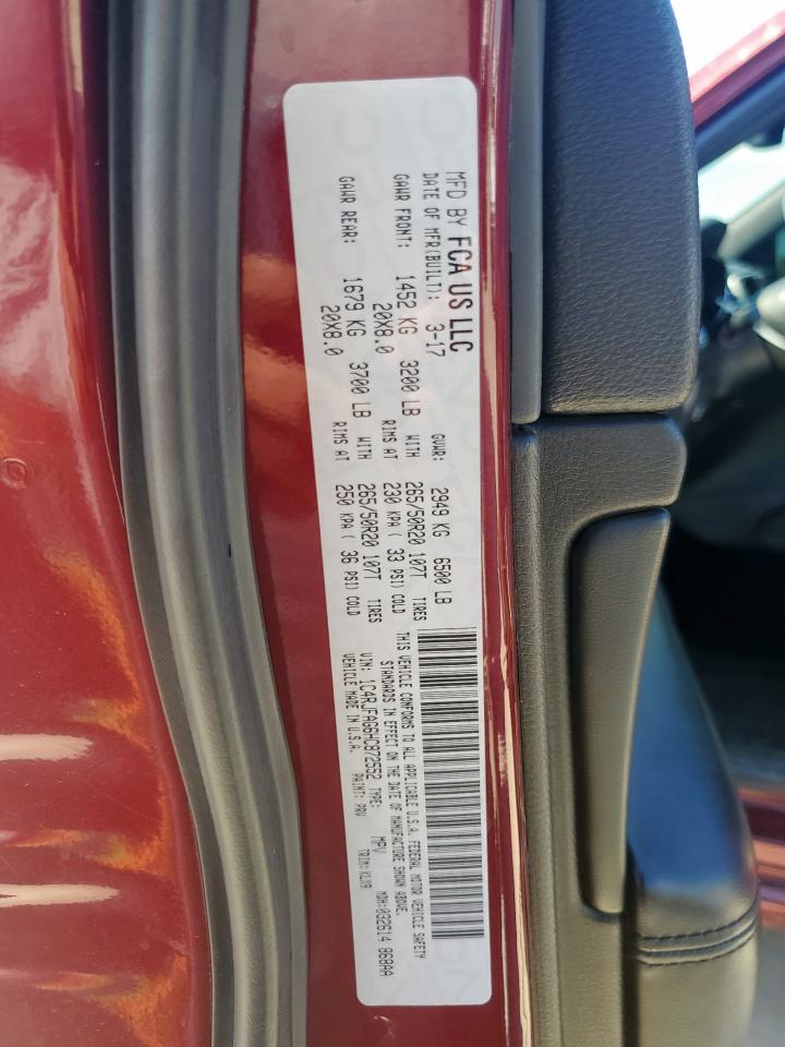 2017 Jeep Grand Cherokee Laredo VIN: 1C4RJFAG6HC872552 Lot: 84617985