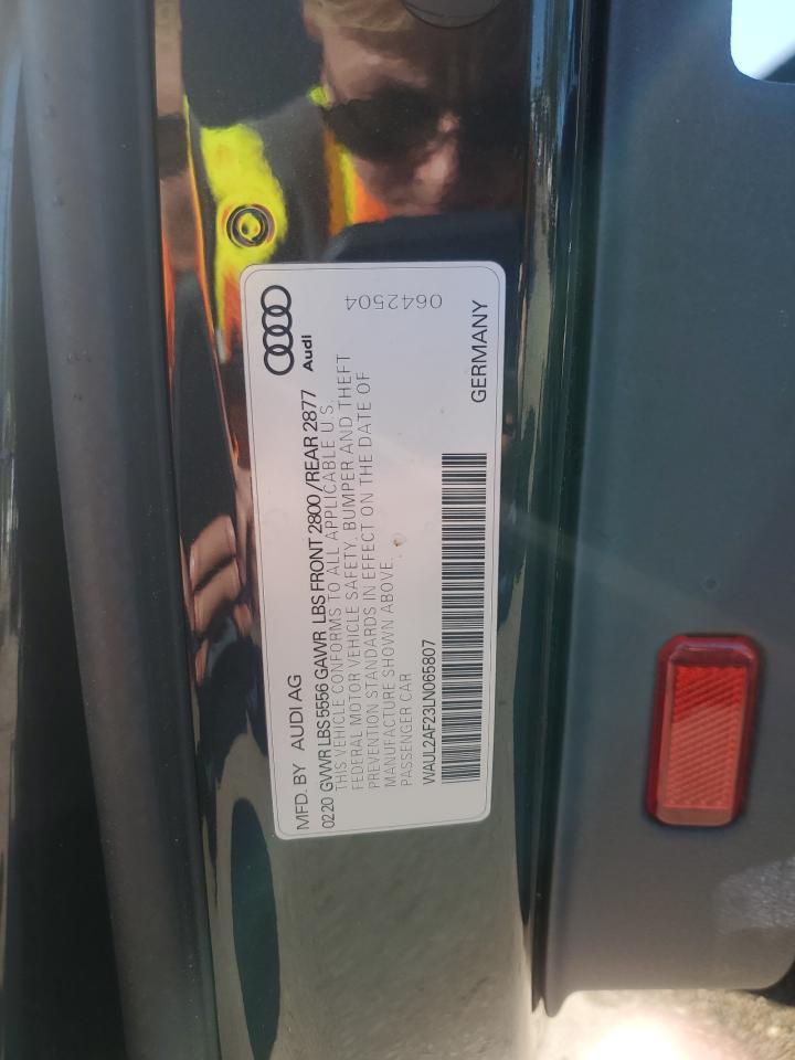 2020 Audi A6 Premium Plus VIN: WAUL2AF23LN065807 Lot: 70449535