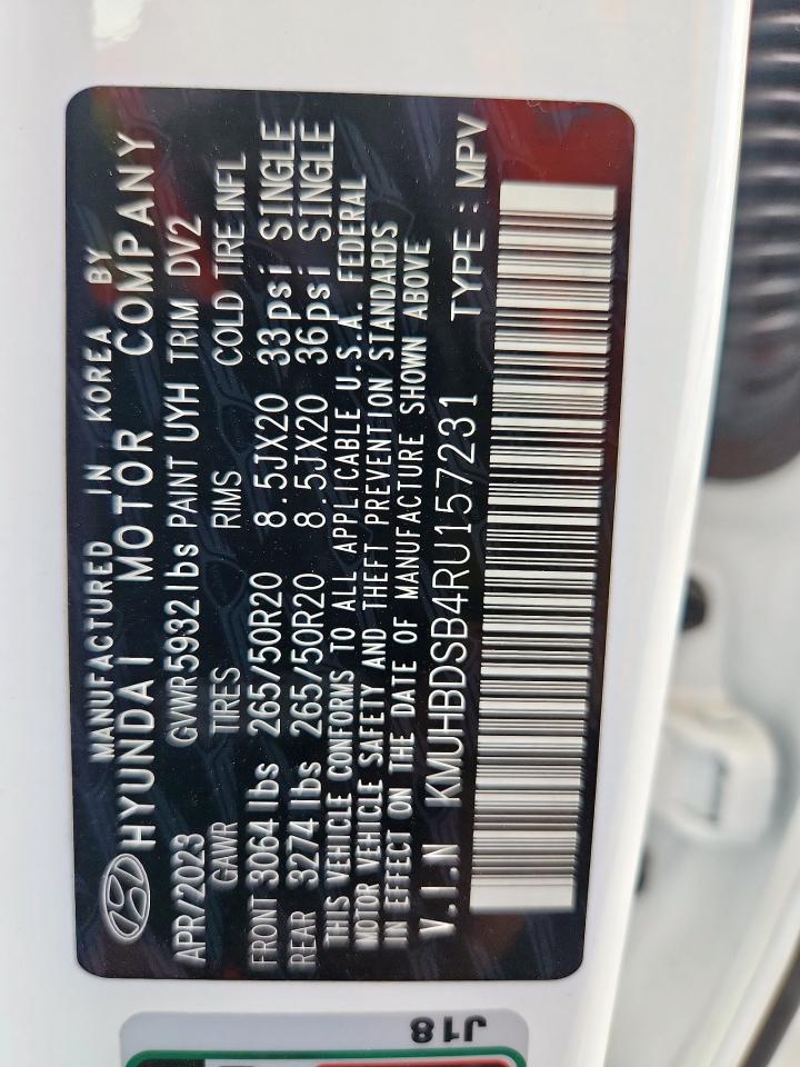 2024 Genesis Gv80 Base VIN: KMUHBDSB4RU157231 Lot: 80805745