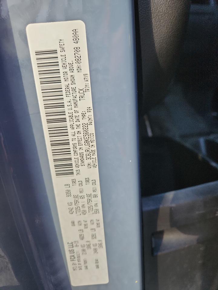 2019 Ram Promaster 3500 3500 High VIN: 3C6URVJG8KE560222 Lot: 84002535