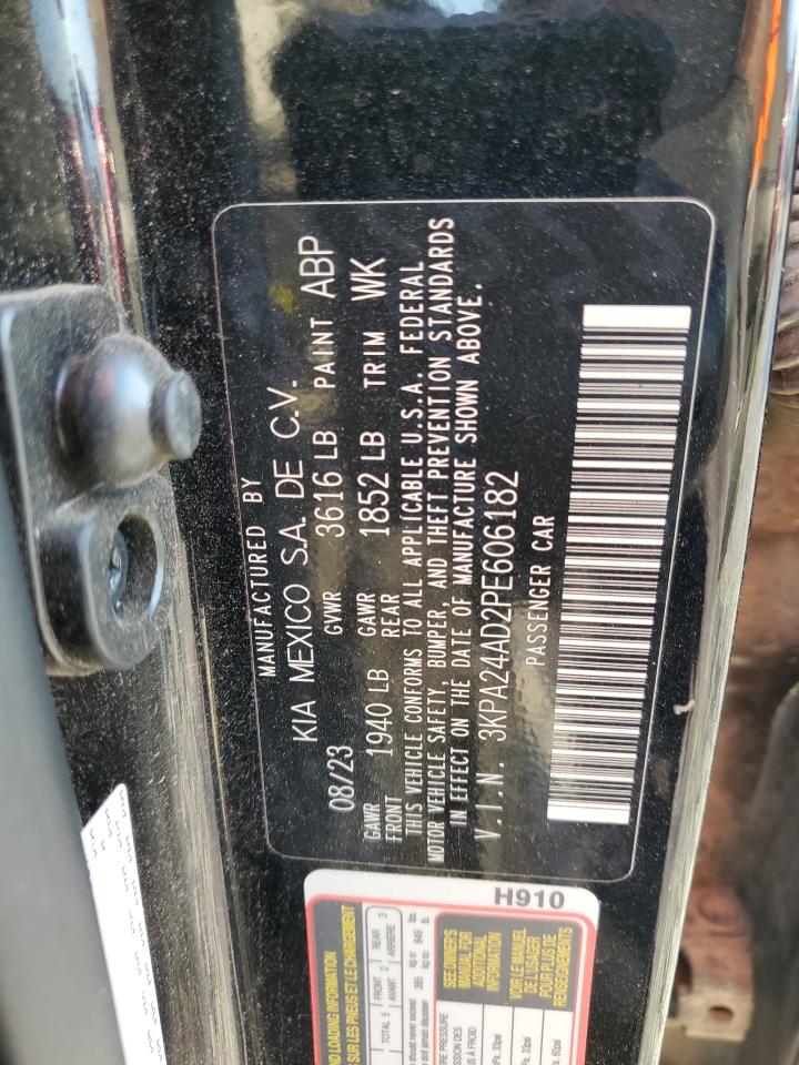 2023 Kia Rio Lx VIN: 3KPA24AD2PE606182 Lot: 81183875