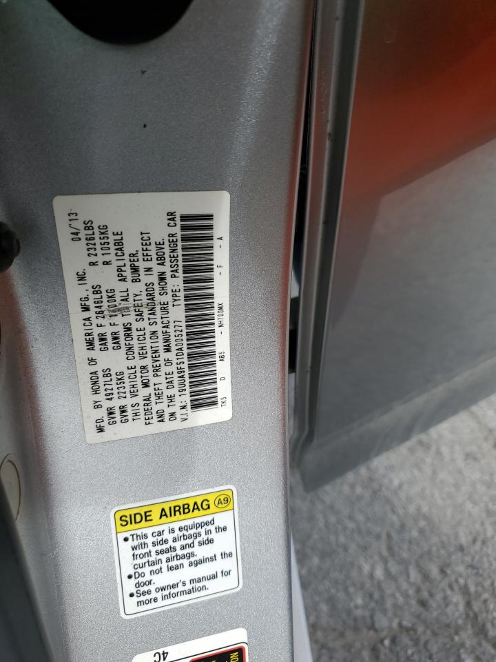 2013 Acura Tl Tech VIN: 19UUA9F51DA005277 Lot: 71249425