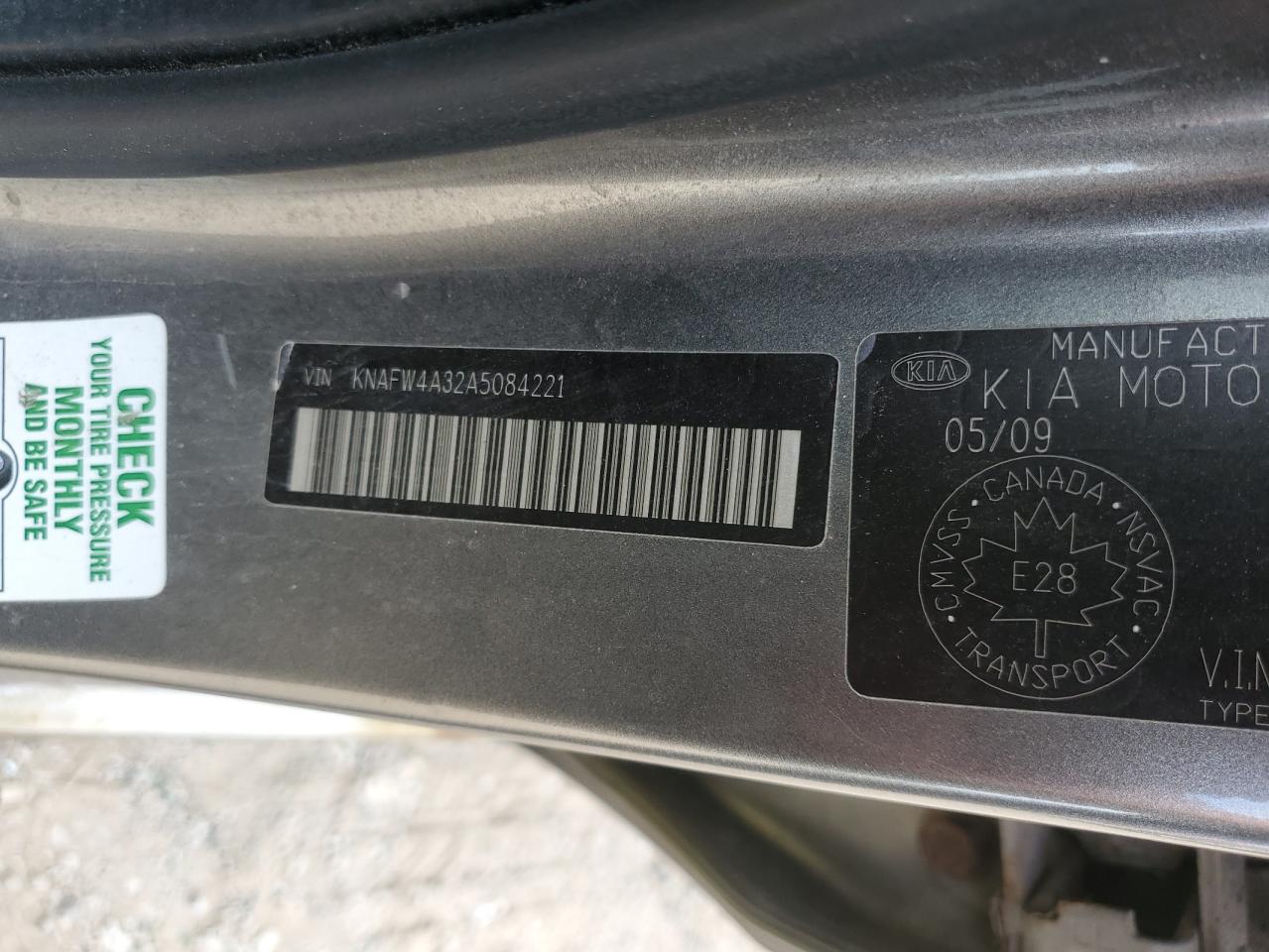 2010 Kia Forte Sx VIN: KNAFW4A32A5084221 Lot: 80213715
