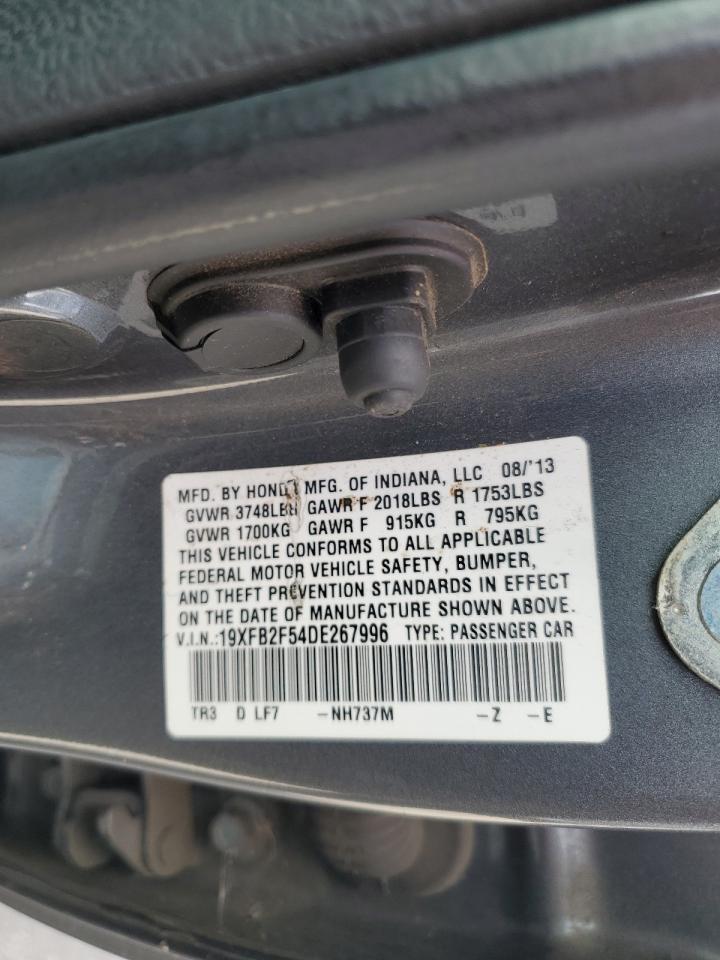 2013 Honda Civic Lx VIN: 19XFB2F54DE267996 Lot: 84483335