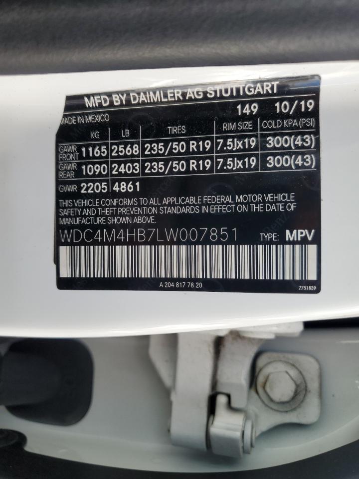 Фото: WDC4M4HB7LW007851