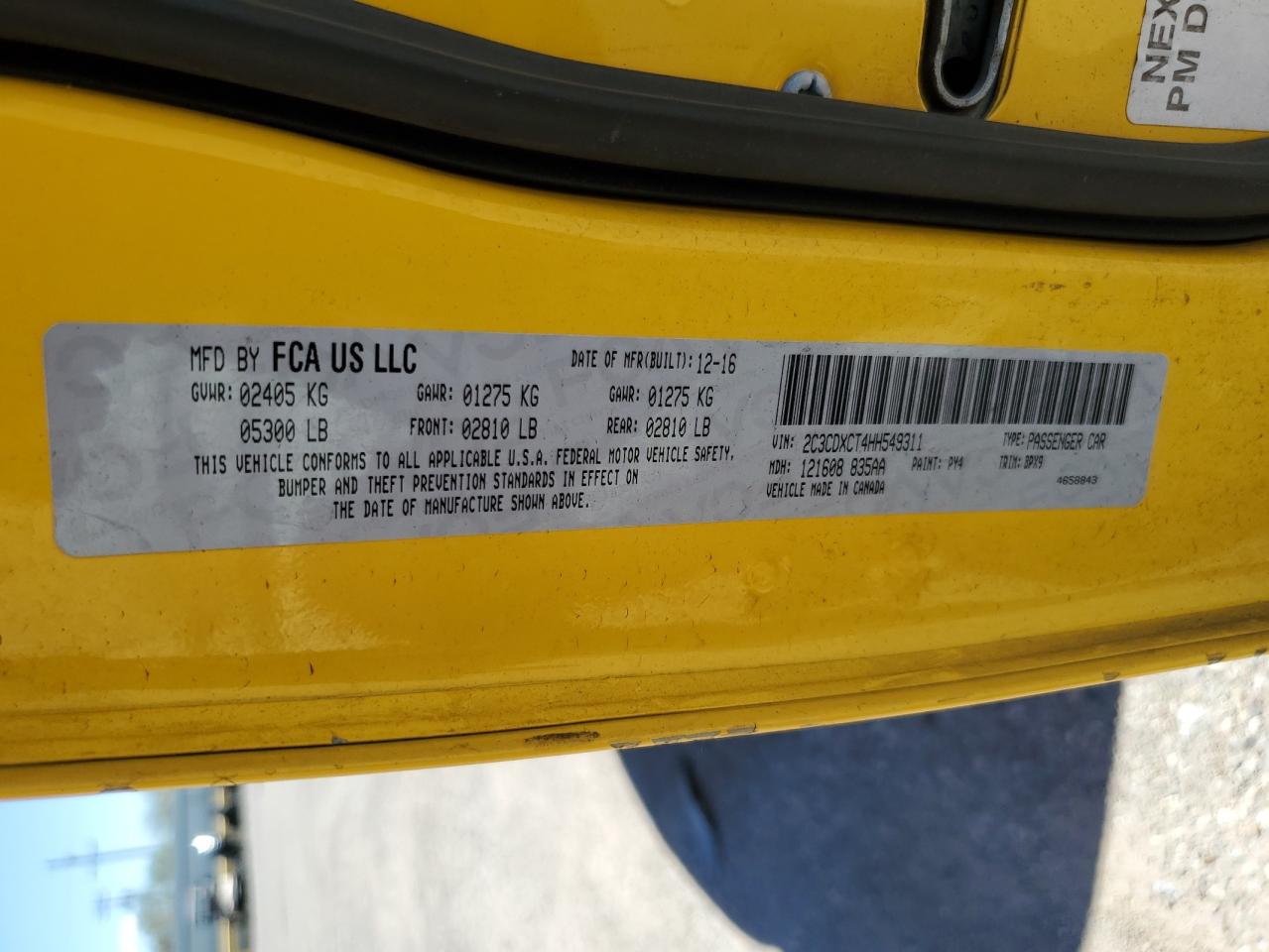 2017 Dodge Charger R/T VIN: 2C3CDXCT4HH549311 Lot: 84005675