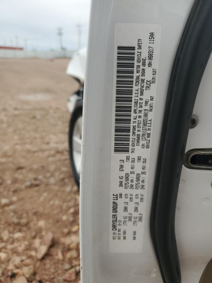 2011 Dodge Ram 1500 VIN: 1D7RV1GT0BS510019 Lot: 80694825