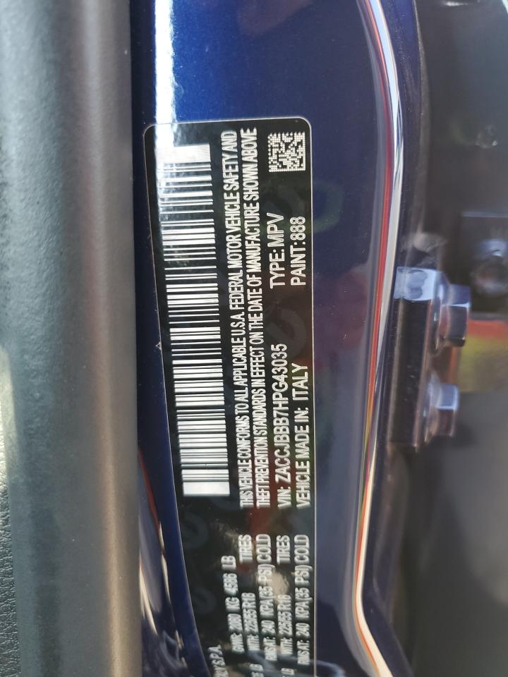 2017 Jeep Renegade Latitude VIN: ZACCJBBB7HPG43035 Lot: 80500815