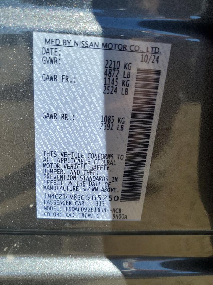 2025 Nissan Leaf Sv Plus VIN: 1N4CZ1CV8SC565250 Lot: 80615455