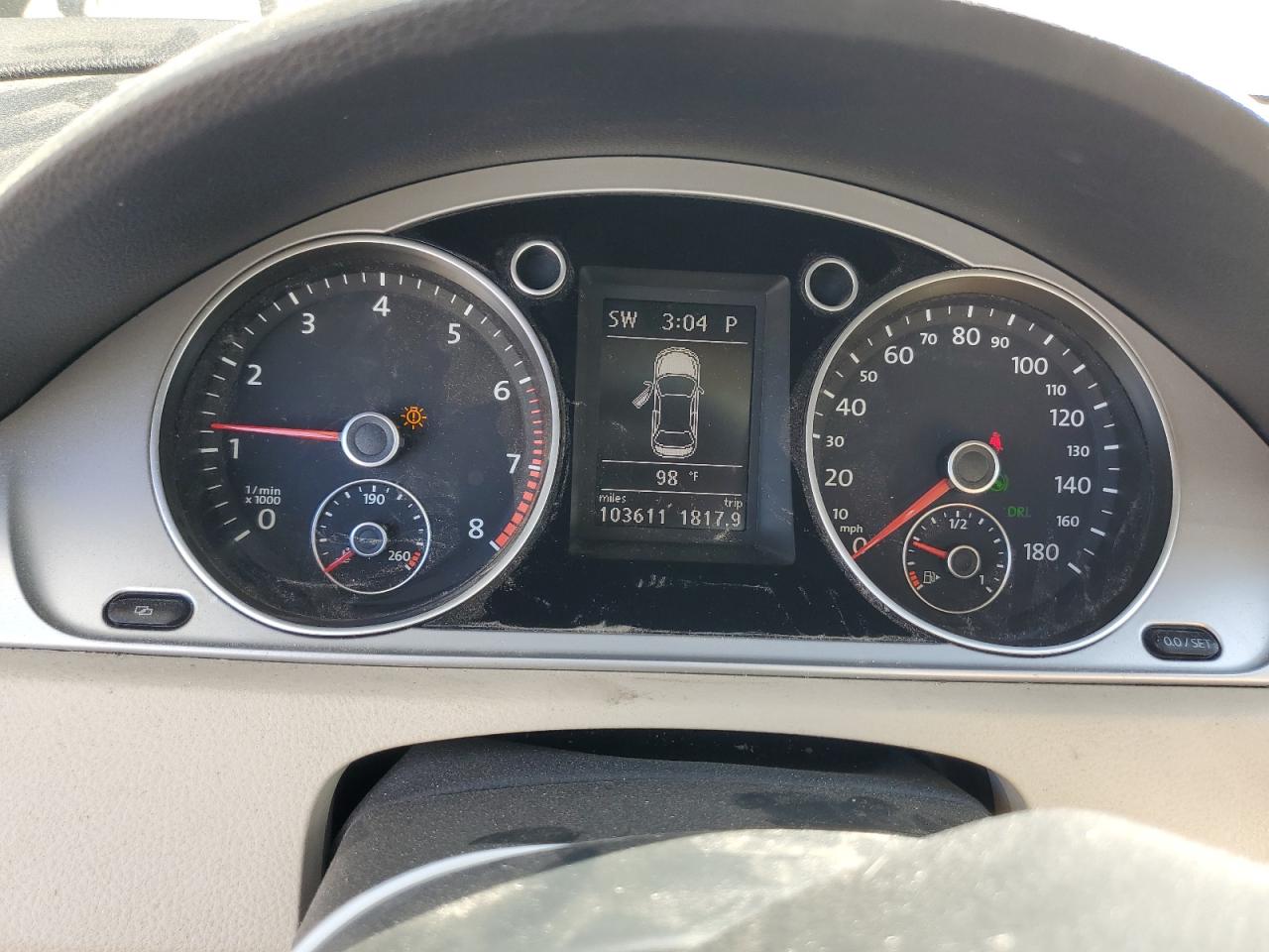 2012 Volkswagen Cc Sport VIN: WVWMP7AN7CE532837 Lot: 72046565