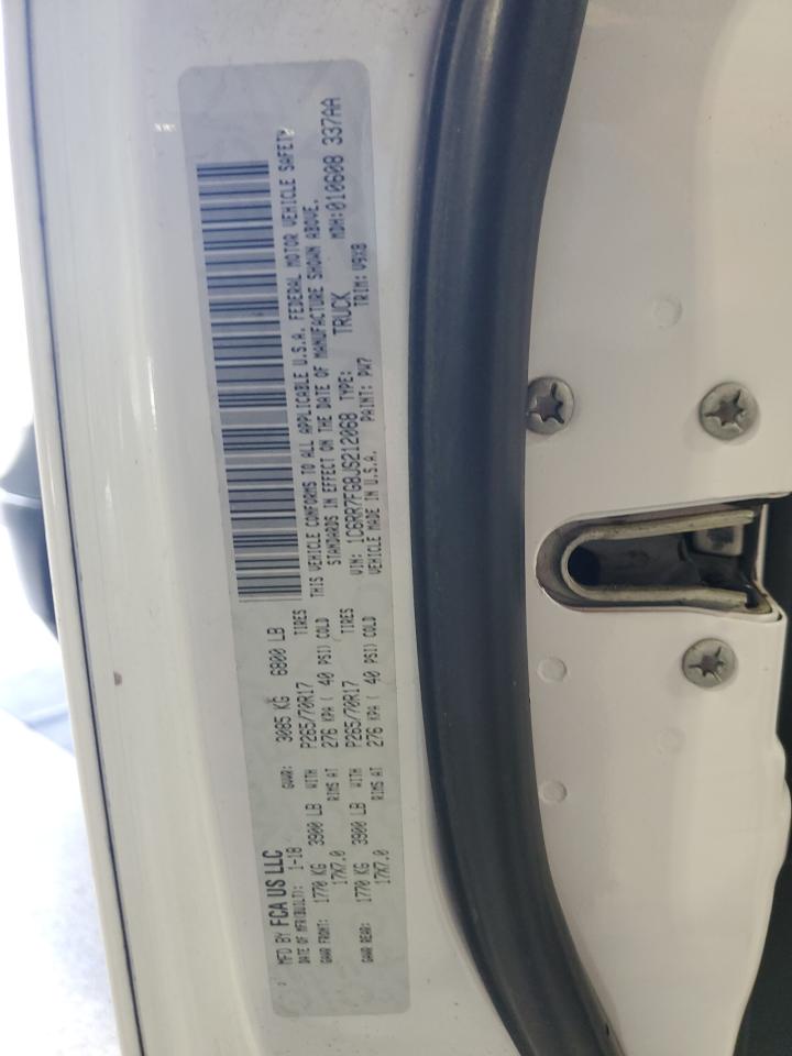 2018 Ram 1500 St VIN: 1C6RR7FG8JS212068 Lot: 84244895