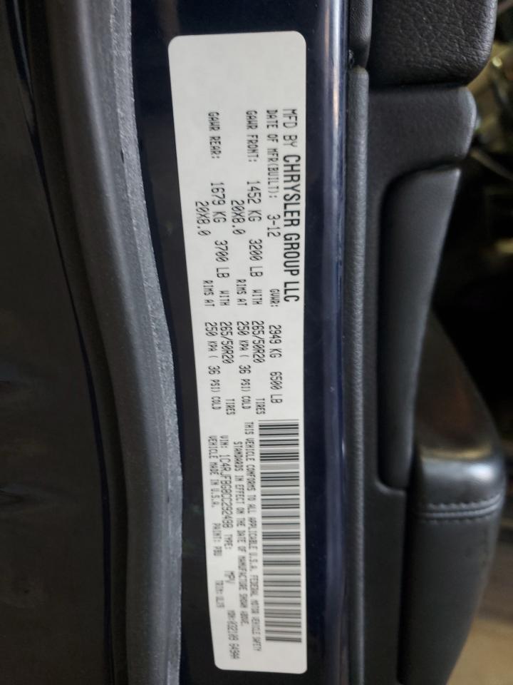 2012 Jeep Grand Cherokee Limited VIN: 1C4RJFBG8CC292498 Lot: 71521035