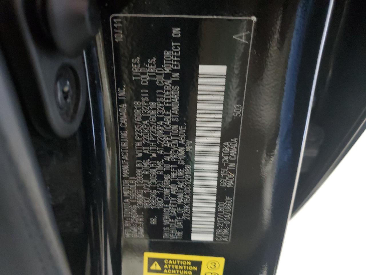 2012 Lexus Rx 350 VIN: 2T2BK1BA1CC129188 Lot: 80120975