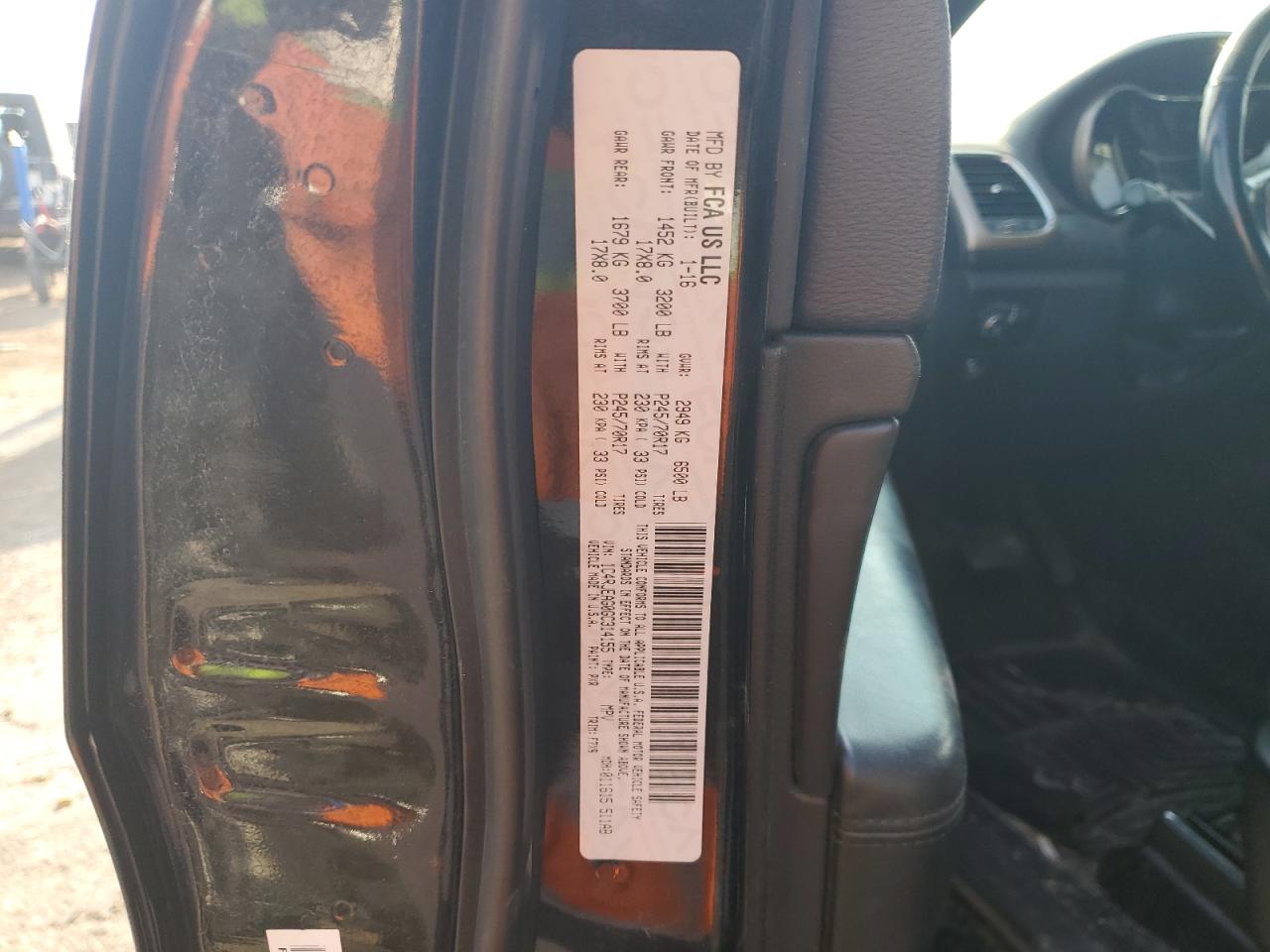 2016 Jeep Grand Cherokee Laredo VIN: 1C4RJEAG0GC314155 Lot: 80943615