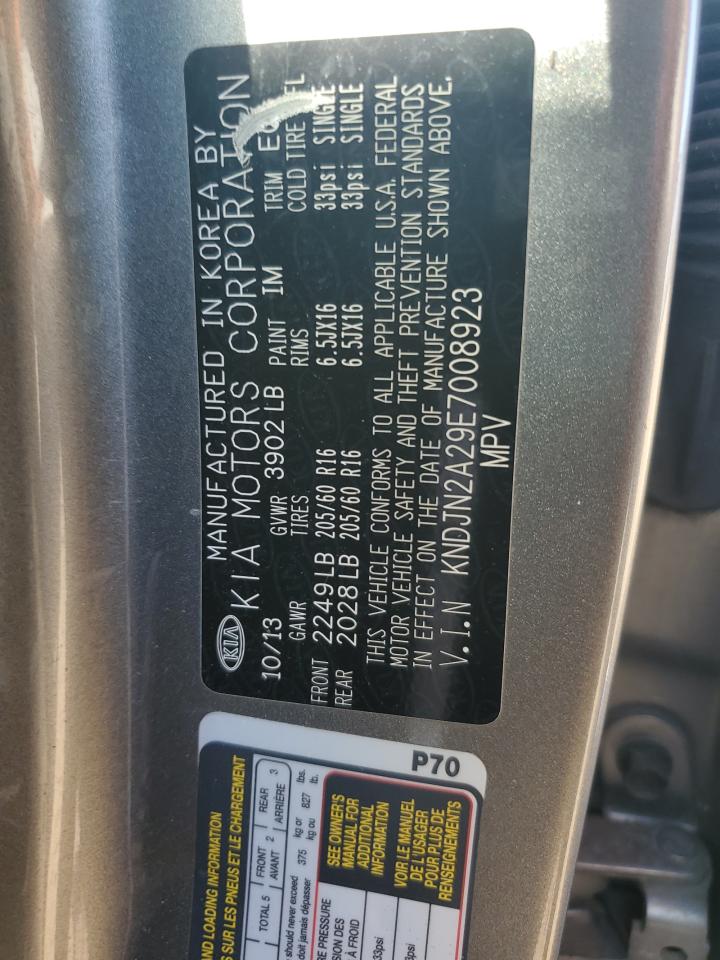 2014 Kia Soul VIN: KNDJN2A29E7008923 Lot: 82162665