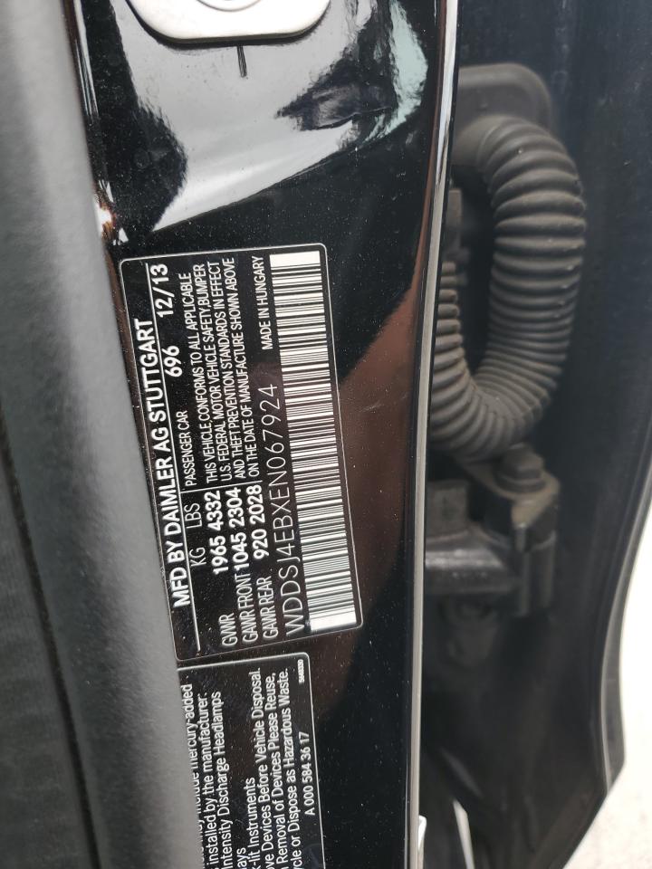 2014 Mercedes-Benz Cla 250 VIN: WDDSJ4EBXEN067924 Lot: 80010635