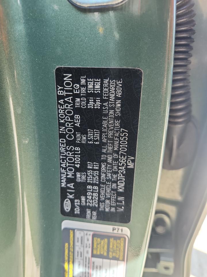 2014 Kia Soul + VIN: KNDJP3A56E7010557 Lot: 82102565