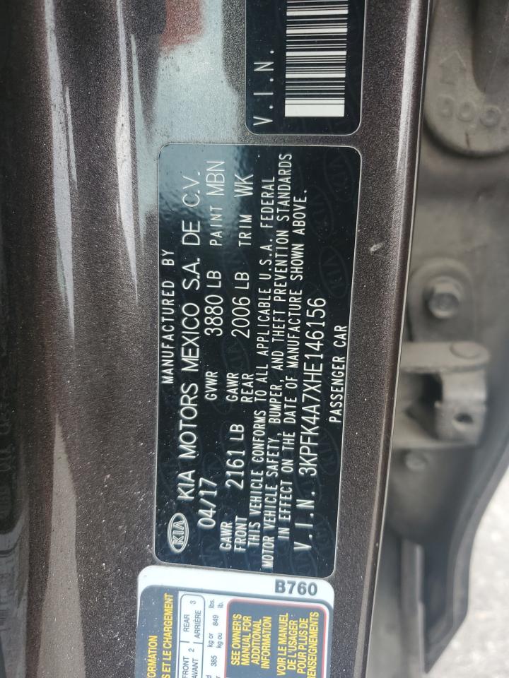 2017 Kia Forte Lx VIN: 3KPFK4A7XHE146156 Lot: 81957355