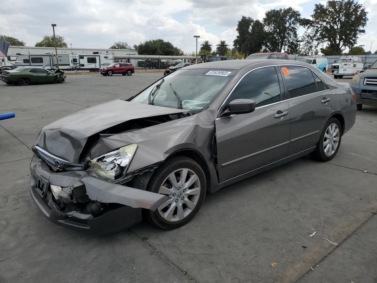 2007 Honda Accord Ex 1HGCM665X7A042091 photo #1