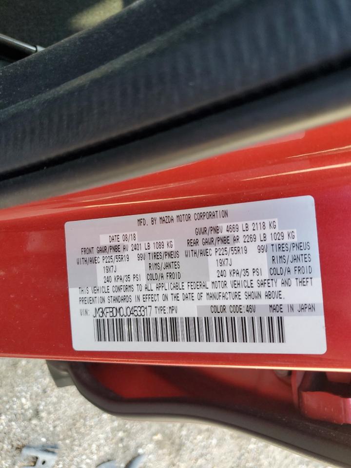 2018 Mazda Cx-5 Grand Touring VIN: JM3KFBDM0J0453317 Lot: 81346985