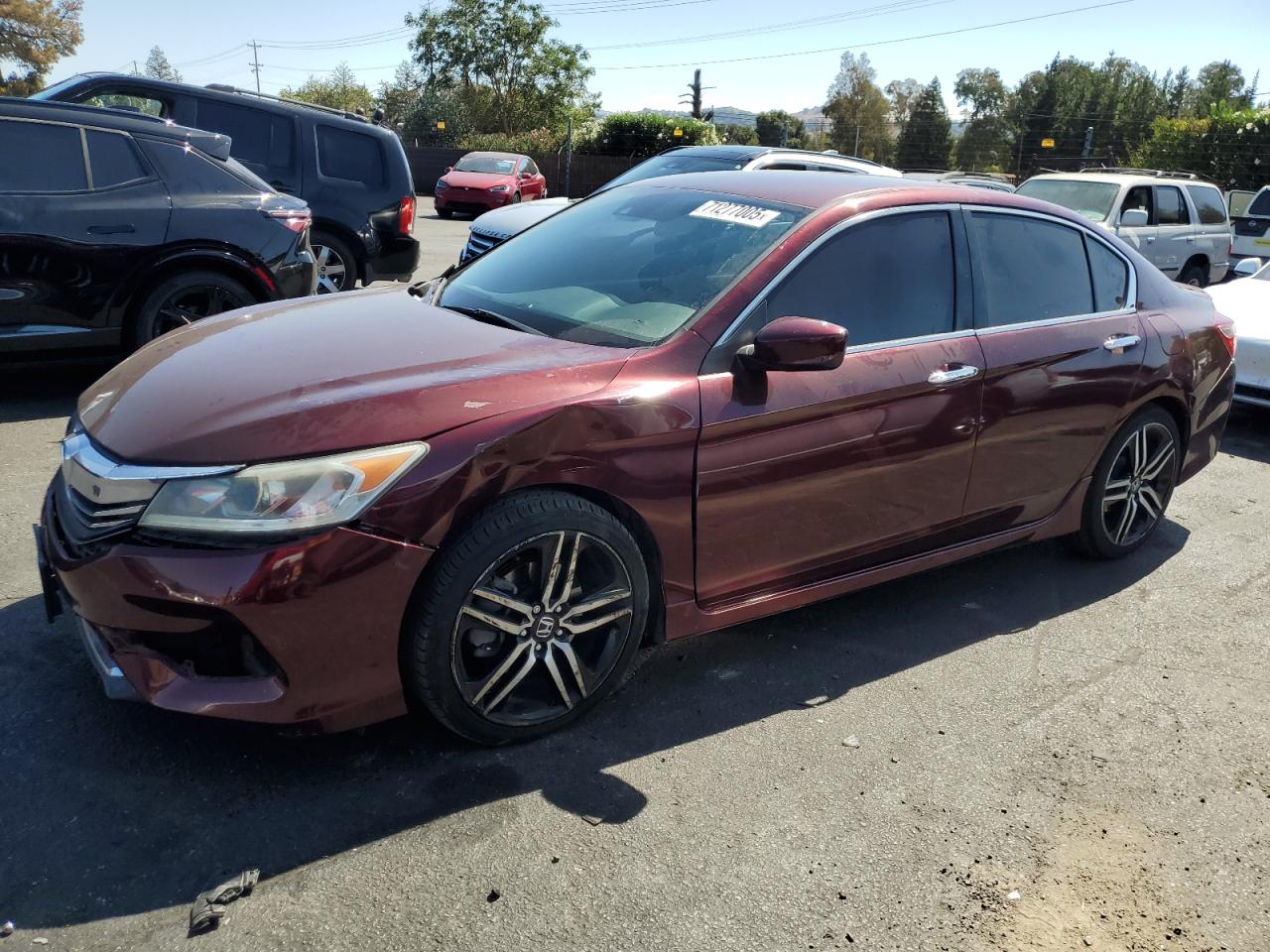 2016 Honda Accord Sport brown sedan gas 1HGCR2F69GA117298 photo #1