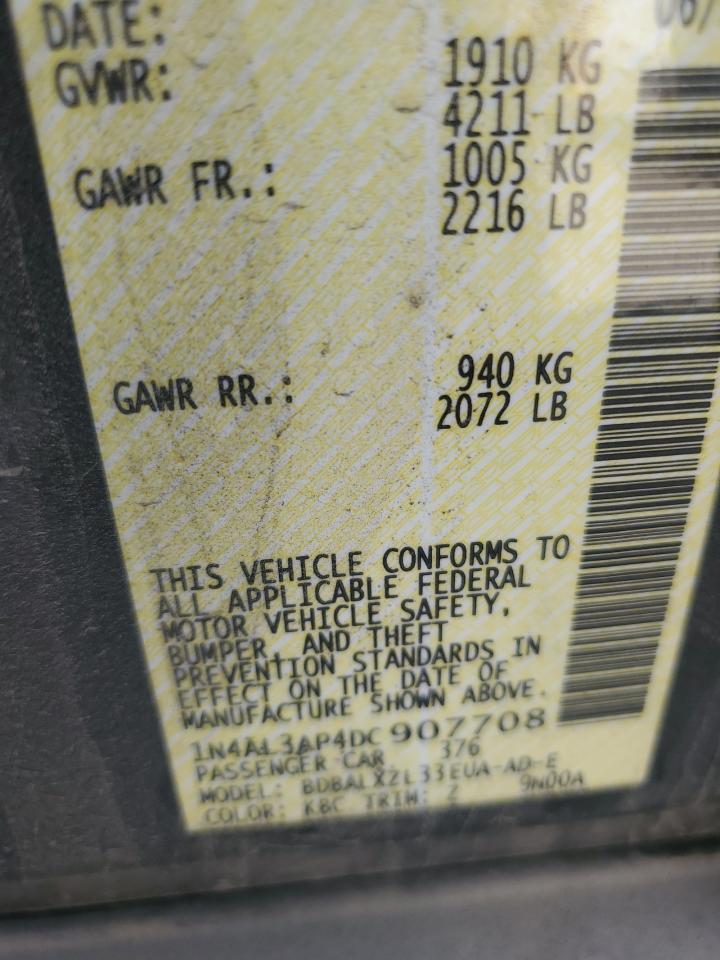 2013 Nissan Altima 2.5 VIN: 1N4AL3AP4DC907708 Lot: 84413405