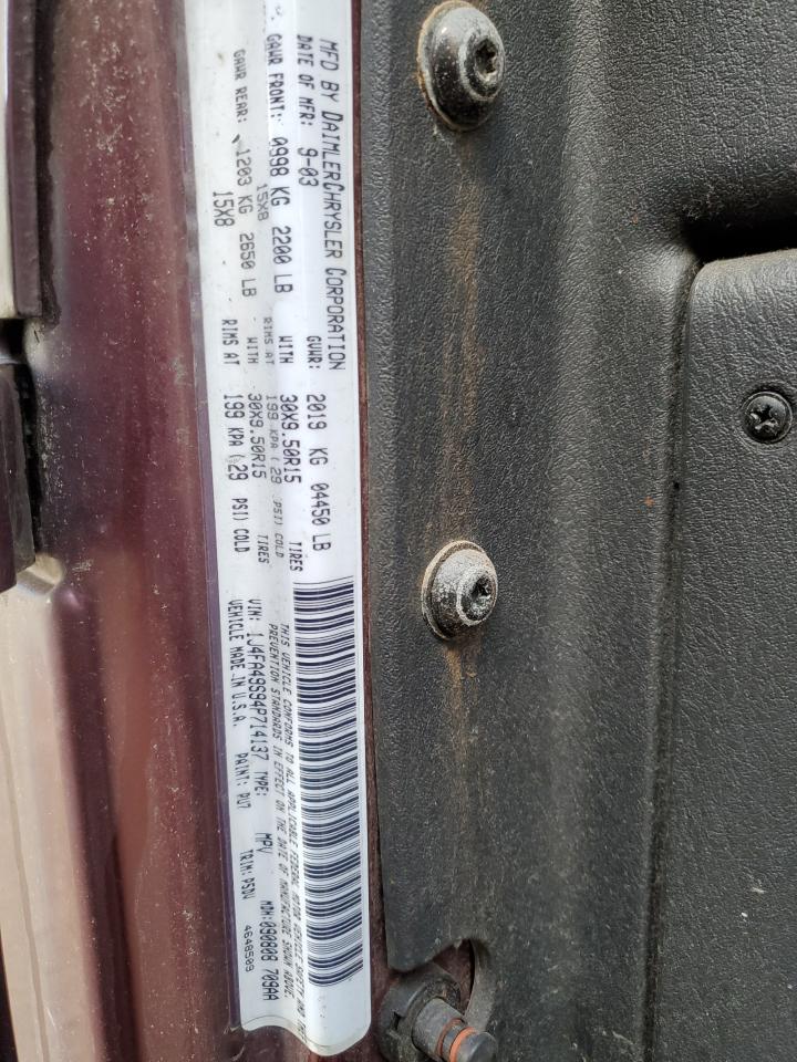 2004 Jeep Wrangler / Tj Sport VIN: 1J4FA49S94P714137 Lot: 80966325