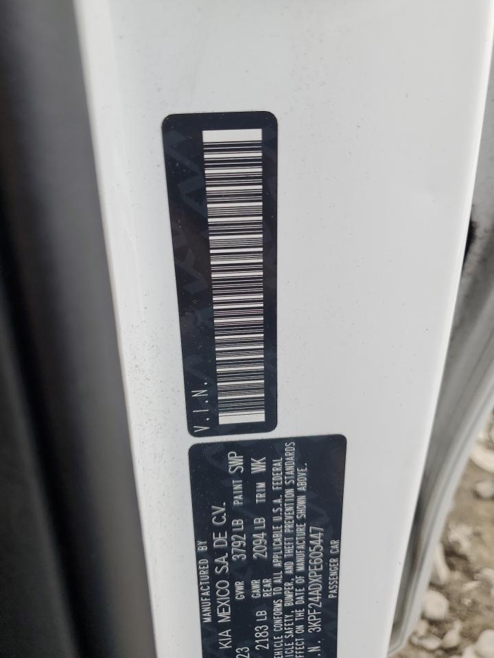 2023 Kia Forte Lx VIN: 3KPF24ADXPE605447 Lot: 83865015