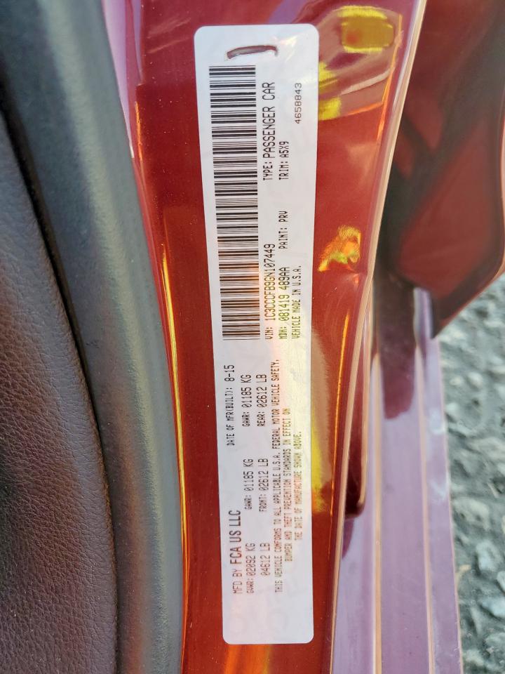 2016 Chrysler 200 Lx VIN: 1C3CCCFB9GN107449 Lot: 71565905