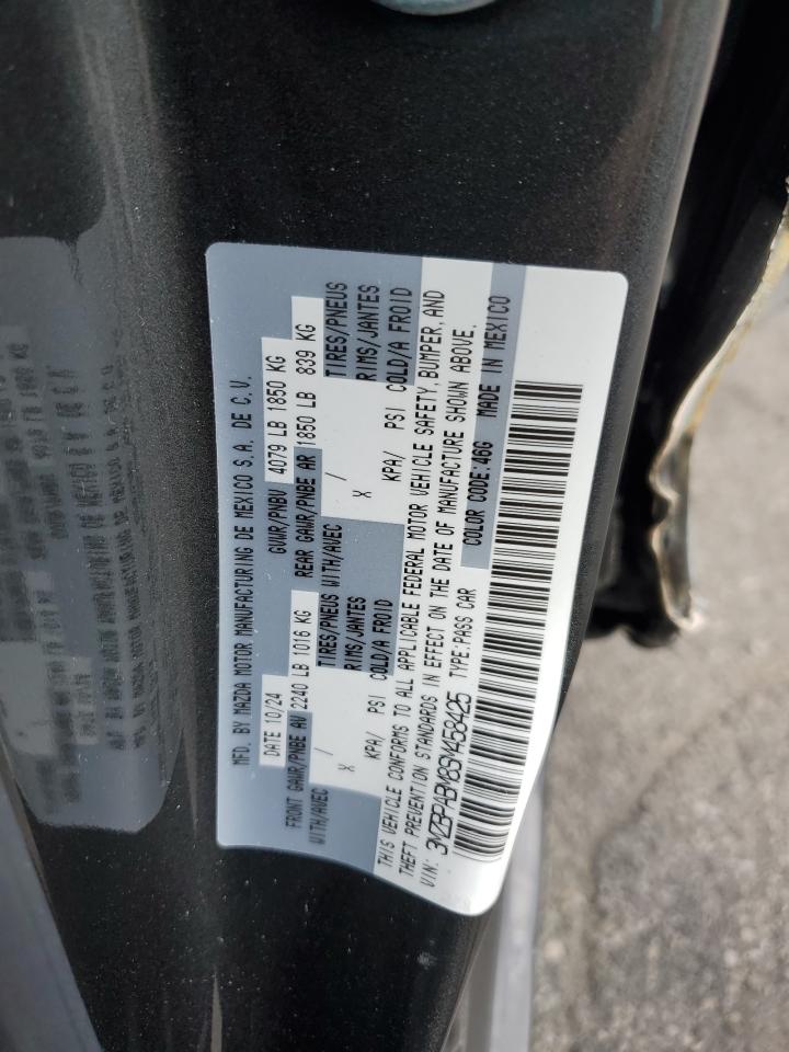 2025 Mazda 3 Select Sport VIN: 3MZBPABM8SM458425 Lot: 81006965