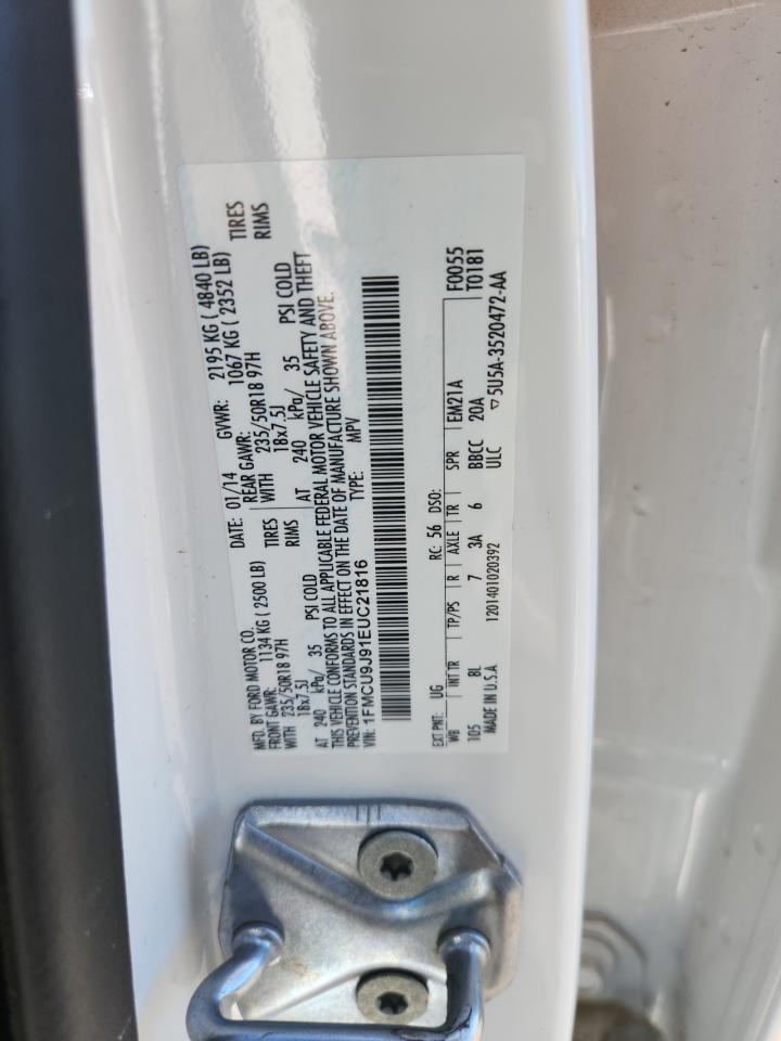 2014 Ford Escape Titanium VIN: 1FMCU9J91EUC21816 Lot: 80848255