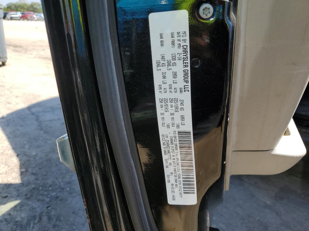 2010 Dodge Grand Caravan Sxt VIN: 2D4RN5D14AR177721 Lot: 80440015