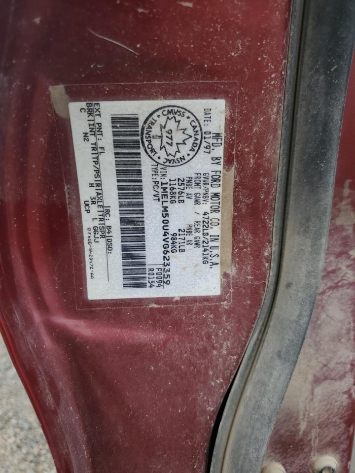 1997 Mercury Sable Gs VIN: 1MELM50U4VG623359 Lot: 71327445