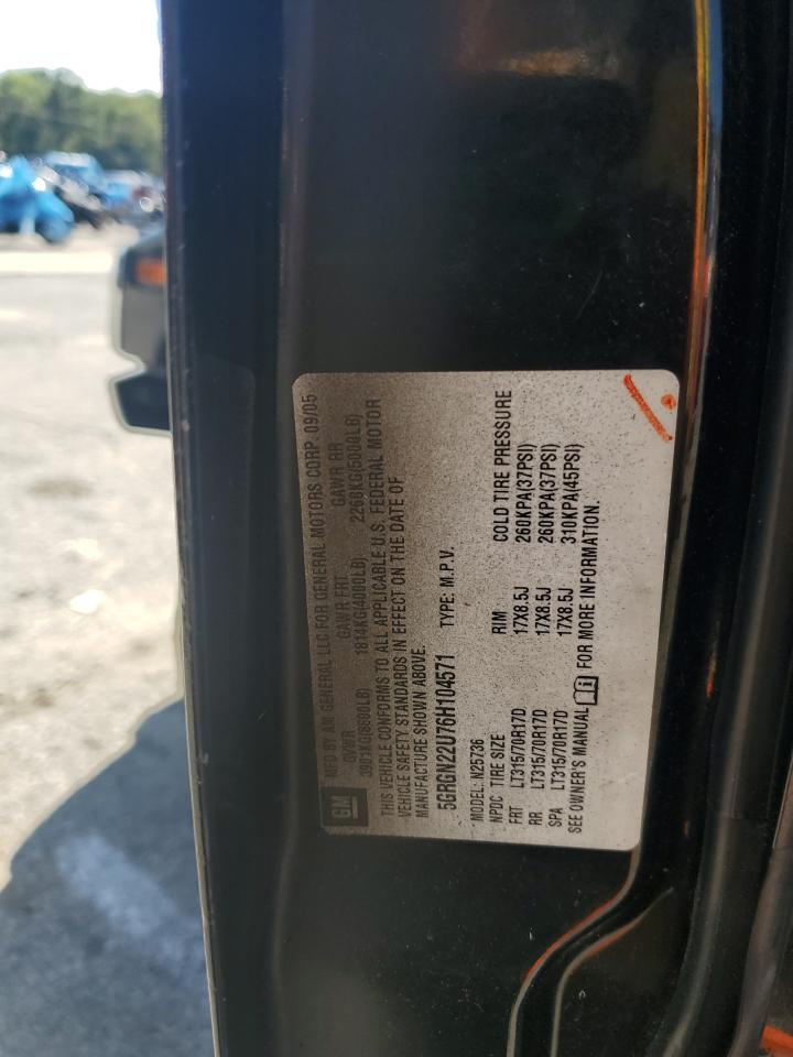 2006 Hummer H2 Sut VIN: 5GRGN22U76H104571 Lot: 84441035