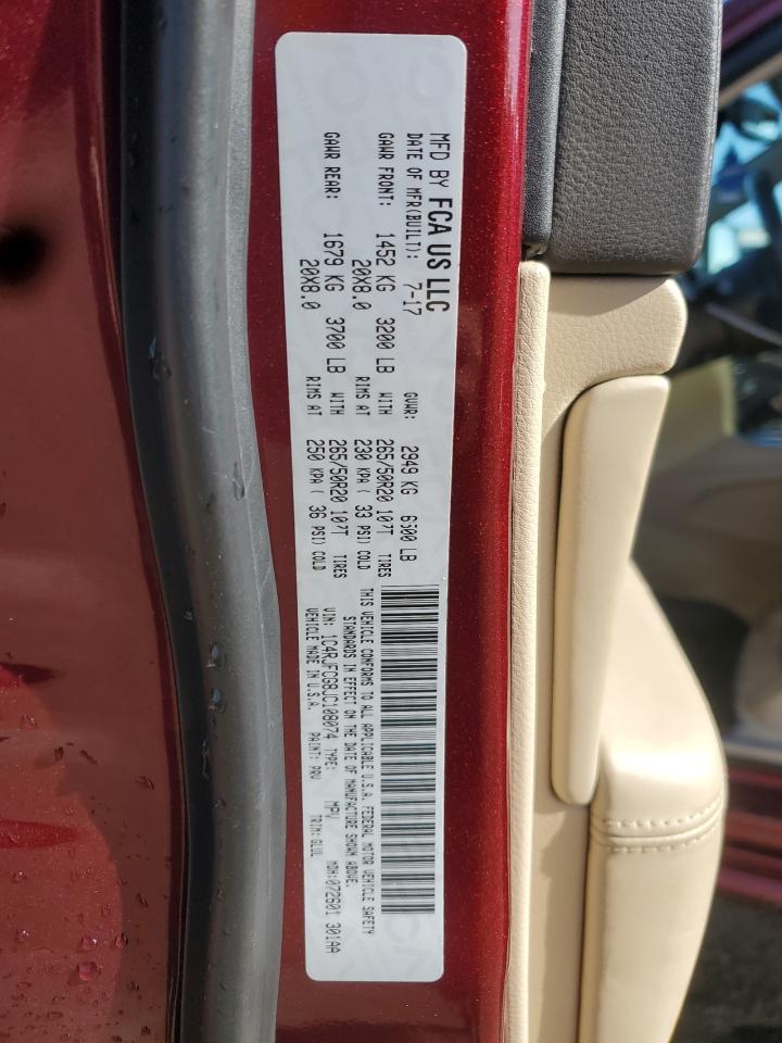 2018 Jeep Grand Cherokee Overland VIN: 1C4RJFCG8JC108074 Lot: 70324275