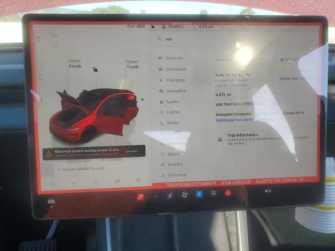 2026 Tesla Model Y VIN: 7SAYGDEE0TF349971 Lot: 81523605