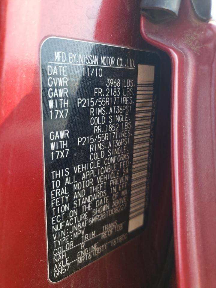 2011 Nissan Juke S VIN: JN8AF5MR2BT008227 Lot: 81148245