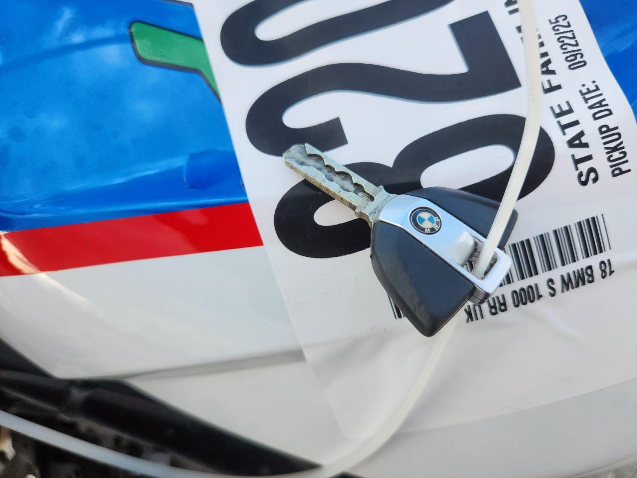 2018 BMW S 1000 Rr VIN: WB10D6009JZ710936 Lot: 82085115