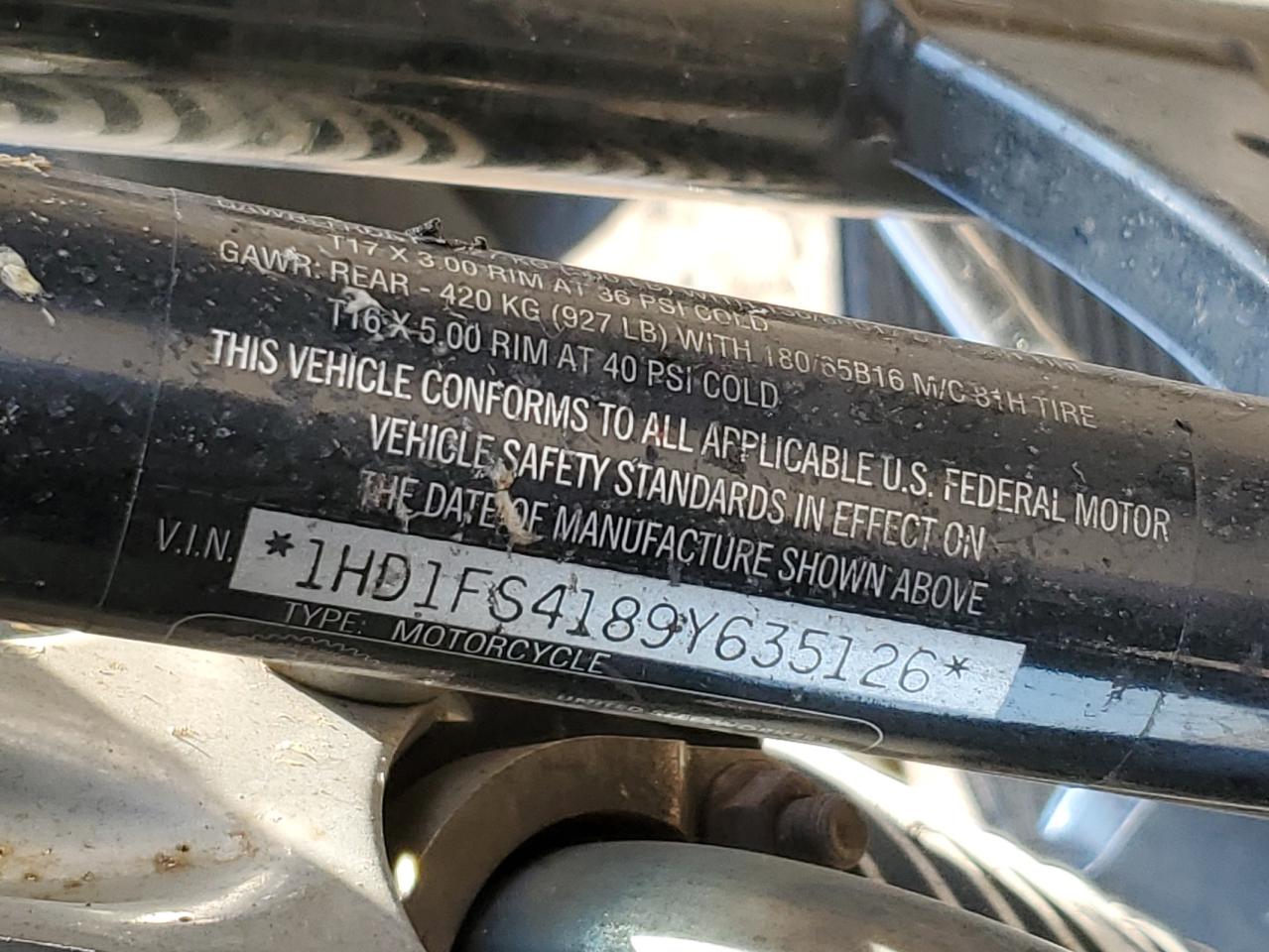 2009 Harley-Davidson Fltr VIN: 1HD1FS4189Y635126 Lot: 82099345