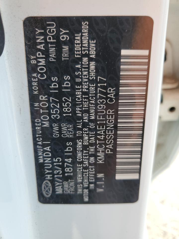 2015 Hyundai Accent Gls VIN: KMHCT4AE1FU937717 Lot: 80961025