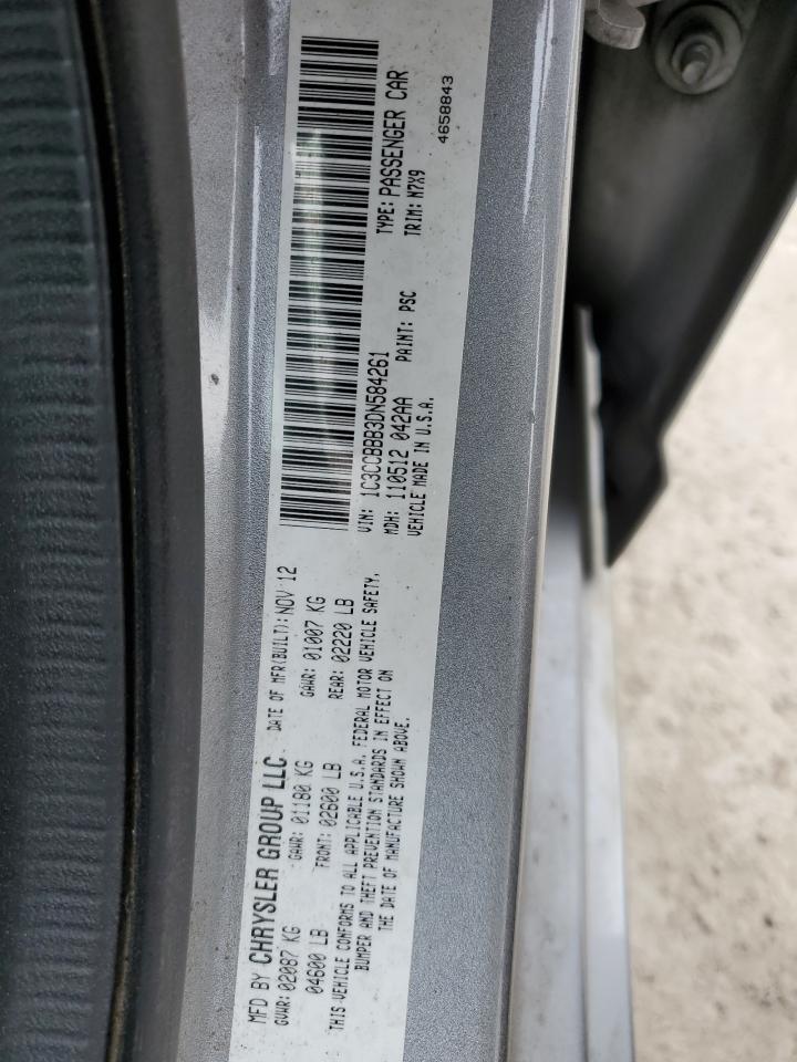 2013 Chrysler 200 Touring VIN: 1C3CCBBB3DN584261 Lot: 80312185