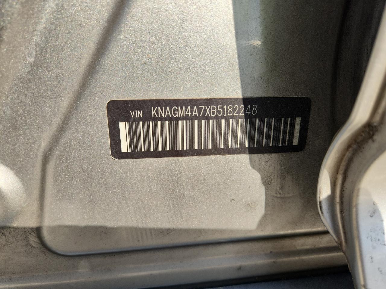 2011 Kia Optima Lx VIN: KNAGM4A7XB5182248 Lot: 71200915