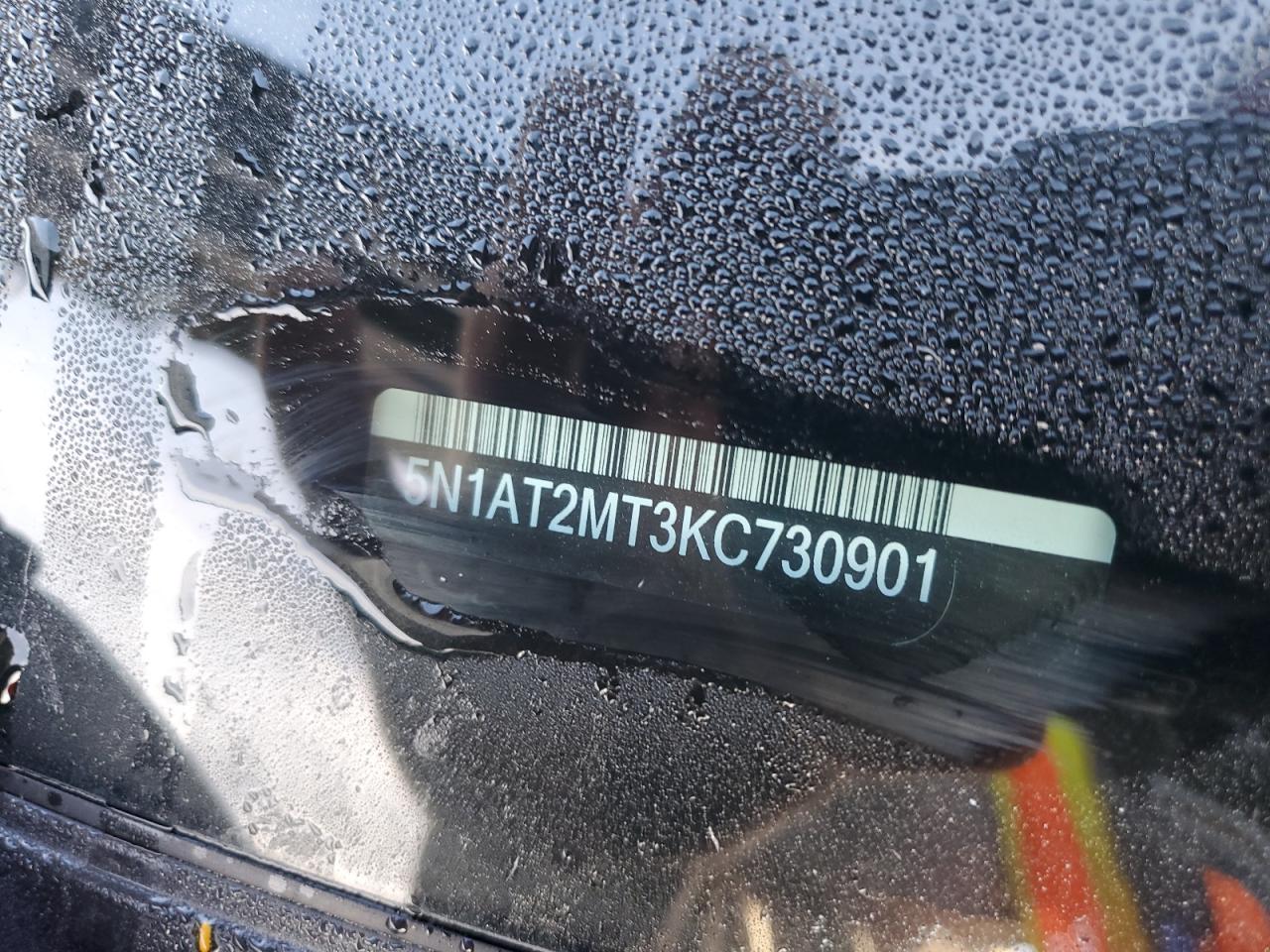 2019 Nissan Rogue S VIN: 5N1AT2MT3KC730901 Lot: 84699495