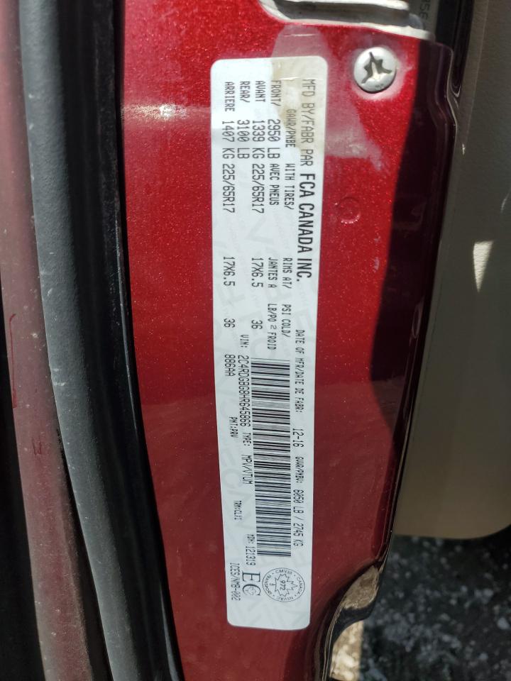 2017 Dodge Grand Caravan Se VIN: 2C4RDGBG8HR645866 Lot: 83847835