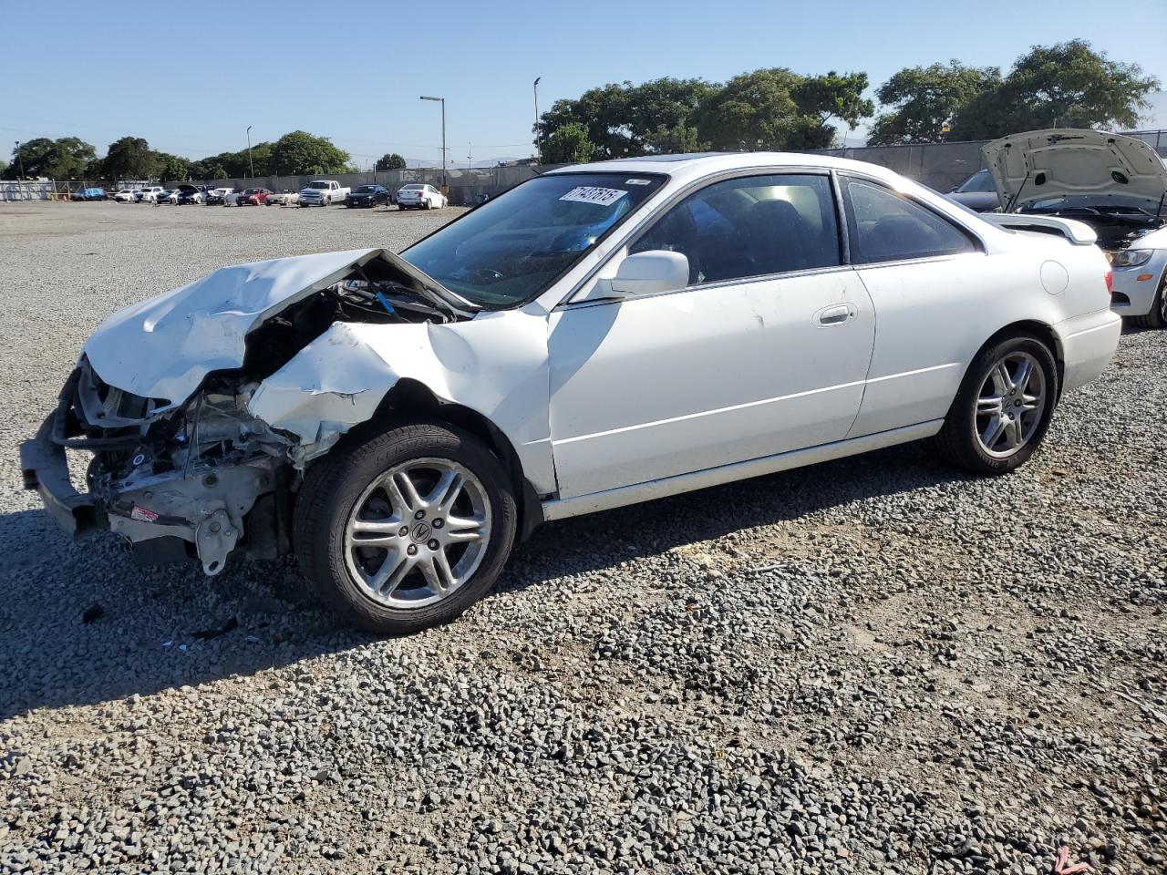 2003 ACURA CL WHITE VIN: 19UYA42623A001806