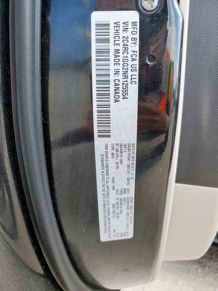 2022 Chrysler Pacifica Limited VIN: 2C4RC1GG2NR125554 Lot: 84020945