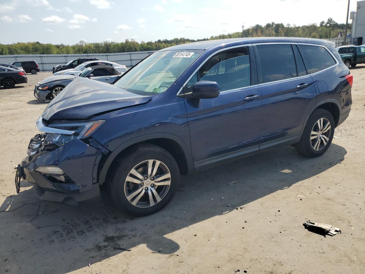 2017 Honda Pilot Exl VIN: 5FNYF6H52HB050836 Lot: 80164745