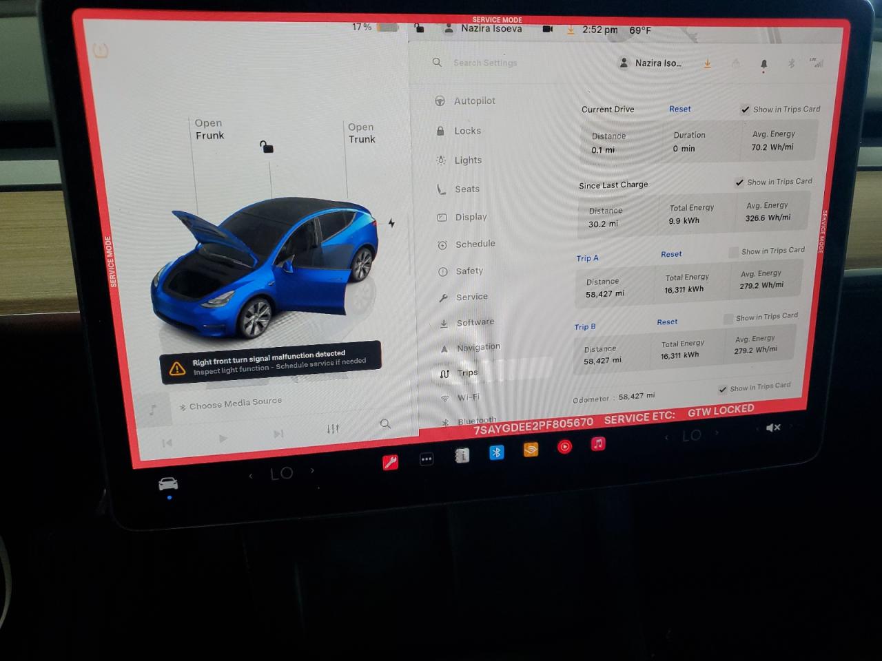 2023 Tesla Model Y VIN: 7SAYGDEE2PF805670 Lot: 83814705