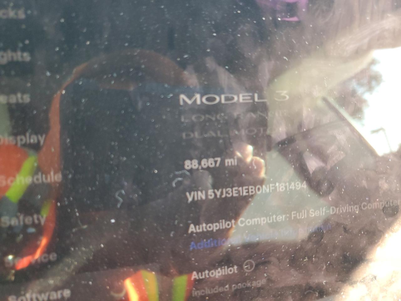 2022 Tesla Model 3 VIN: 5YJ3E1EB0NF181494 Lot: 82082995