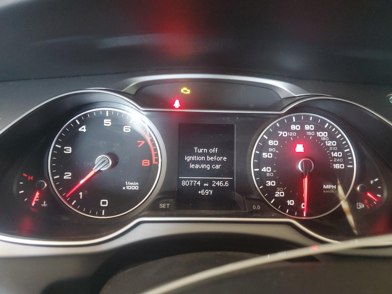 2013 Audi A4 Premium VIN: WAUDFAFL0DN026191 Lot: 81868315